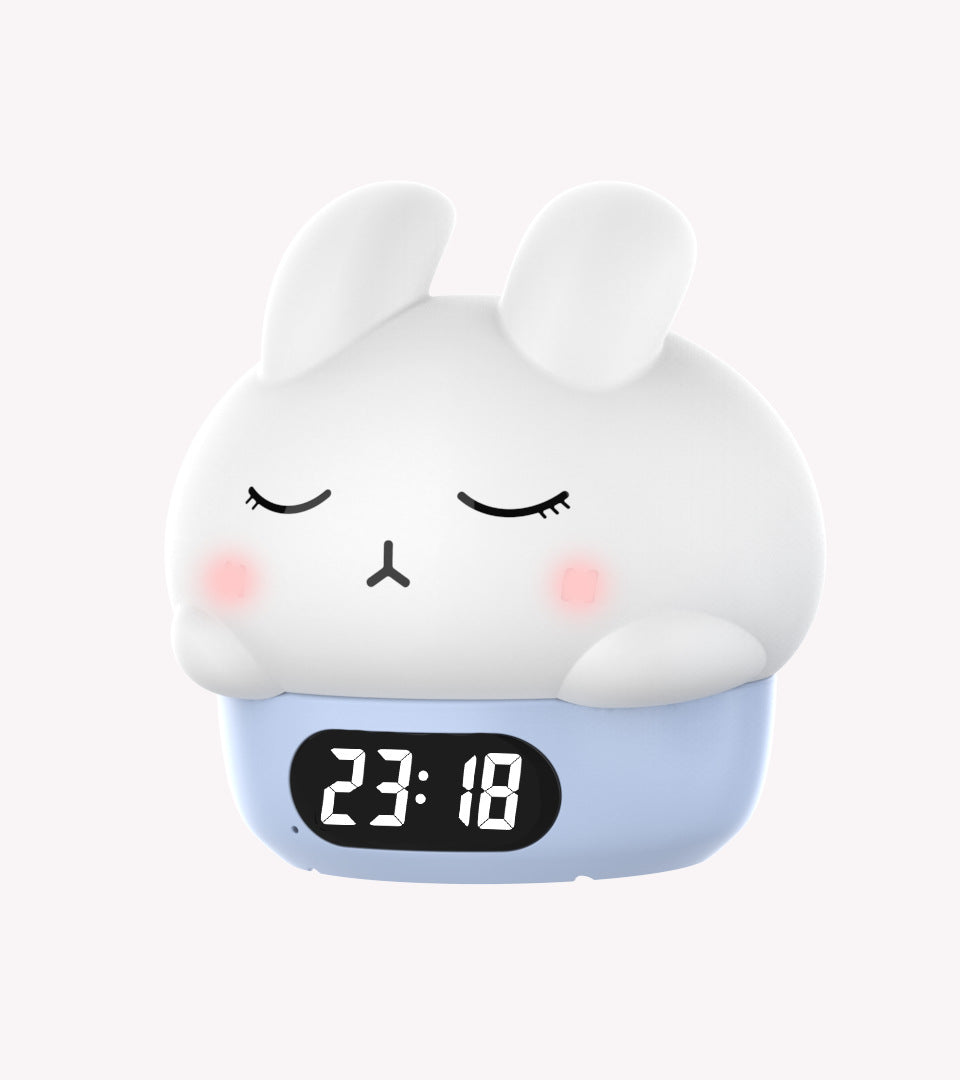 Cute Bunny Night Light Alarm Clock