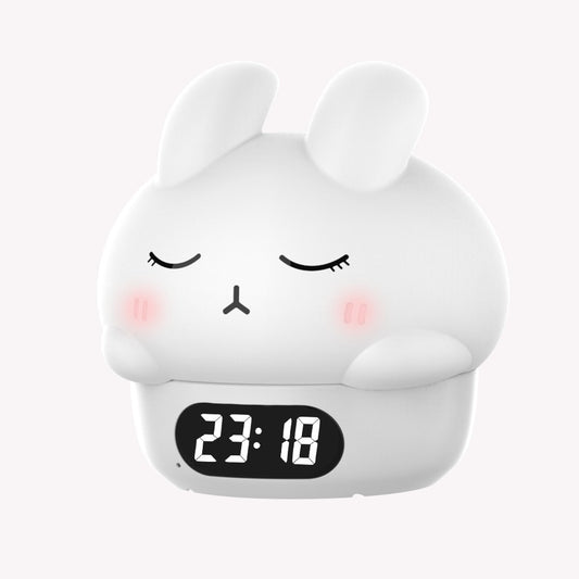 Cute Bunny Night Light Alarm Clock